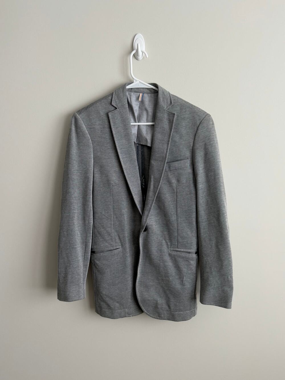 Zara Men’s Gray Lightweight Blazer Size 38 Casual Business Sport Coat